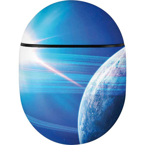 View of a Planet as it Looms in Close Orbit and with Rings Google Pixel Buds Skin